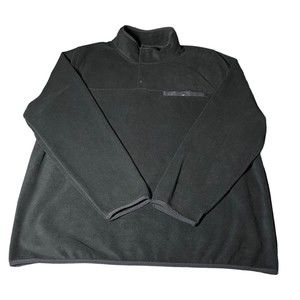 32 Degree Black Fleece Button Collar Long Sleeve Sweater Jacket Women’s Size XXL